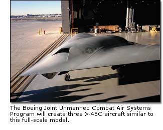 full-scale model of the X-45C